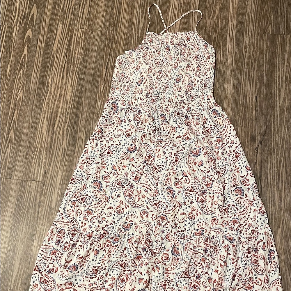 Reitmans Red and Blue Floral Dress, Brand New